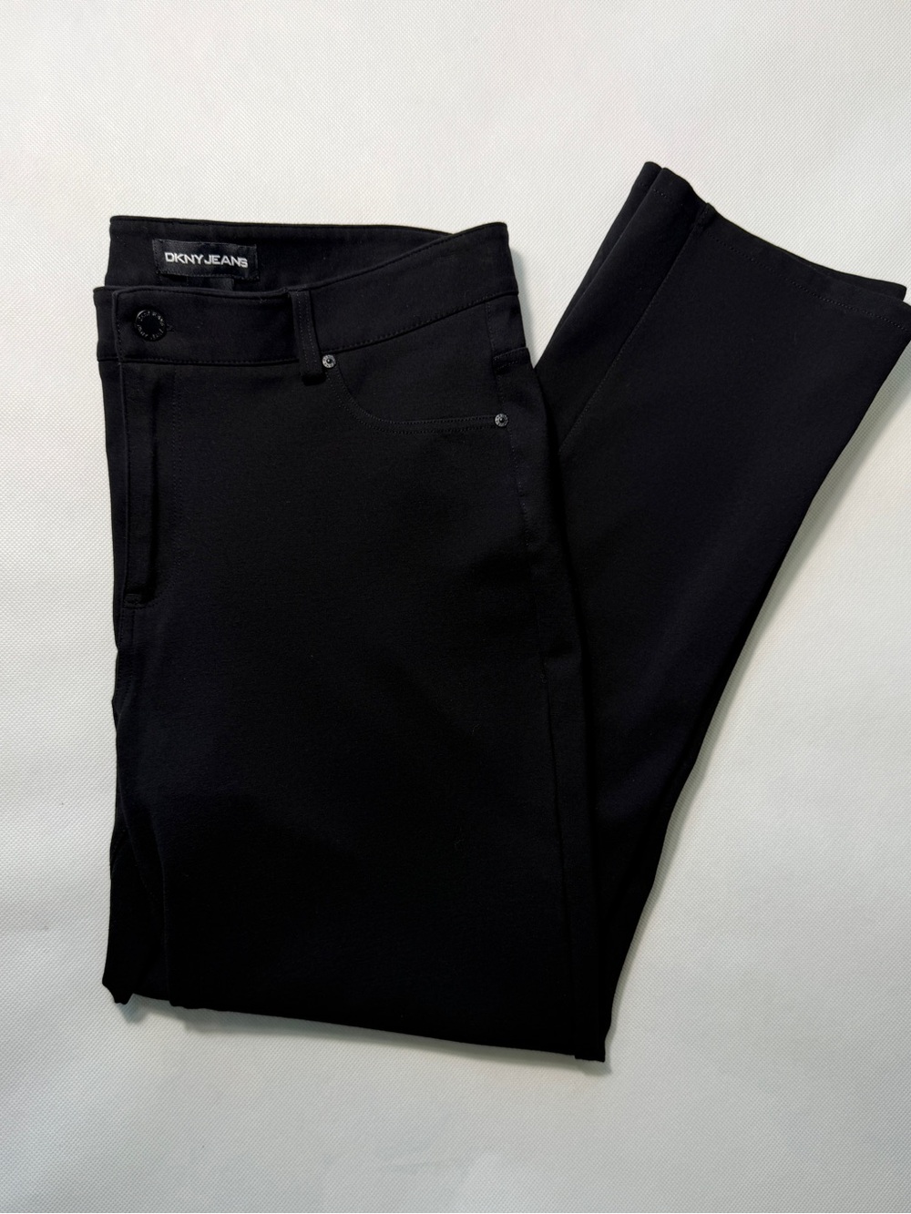 DKNY Black Slim Dress Trousers
